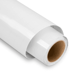 🎨 Glänzend Weiß Plotterfolie Vinyl, 30,5 x 152,4 cm Vinylfolie Plotter für Cricut 🖌️