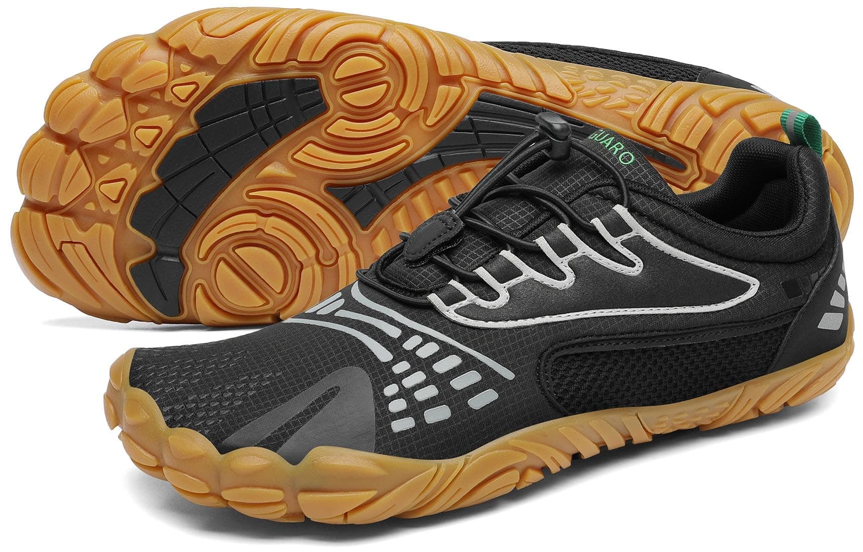 👟 SAGUARO Unisex Barfußschuhe Traillaufschuhe Schnell Trocknend Wassersportschuhe, Gr. 36-50 44 EU Krähe Schwarz - Sonderangebot!