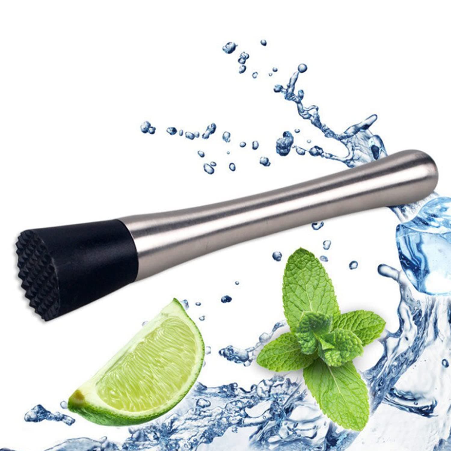 🍹 Cocktail Stössel - Ice Crusher | Edelstahl Stößel für Cocktails