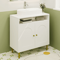 🌟 Hzuaneri Waschbeckenunterschrank - Badschrank mit einzigartigem Design 🌿