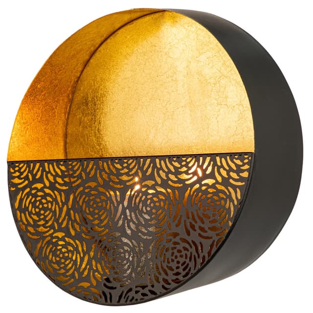 Antike Wandkerzenhalter-Dekoration in Schwarz und Gold 🕯️🌟