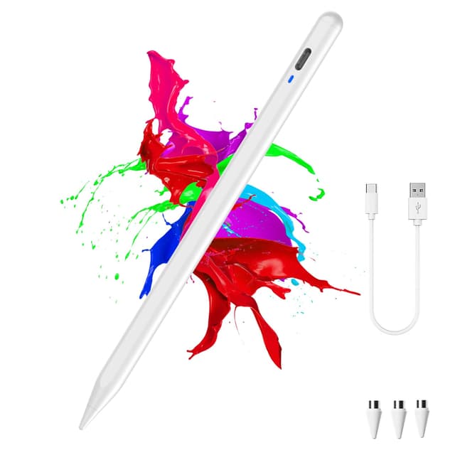🖊️ Luntak Magnetischer Tablet-Stift für Android/Samsung/Huawei/Vivo/Lenovo - Weiß