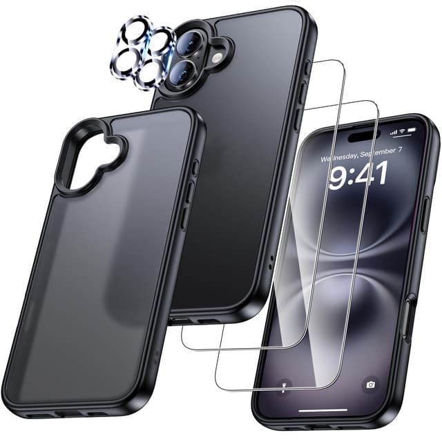 UniqueMe iPhone 16 Hülle - 5-in-1 Rundumschutz Set 📱🛡️