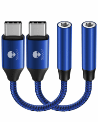 Stouchi Adapter USB C auf Klinke - 2er-Pack Blau 🎧📱