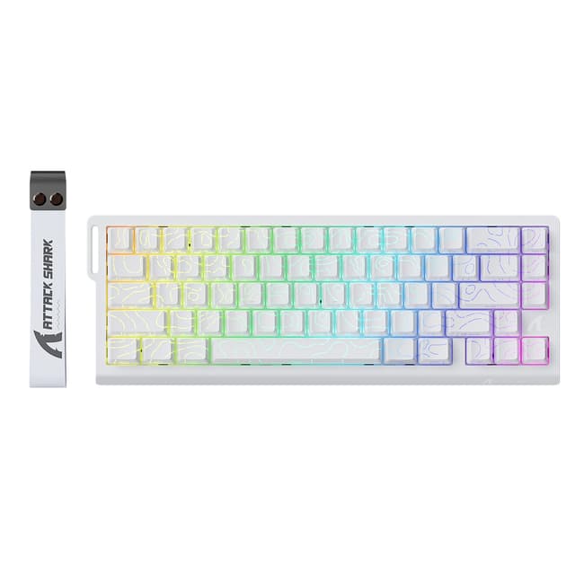 🦈 ANGRIFF SHARK X68 HE 8000Hz Rapid Trigger-Tastatur | 60% RGB Gaming-Tastatur
