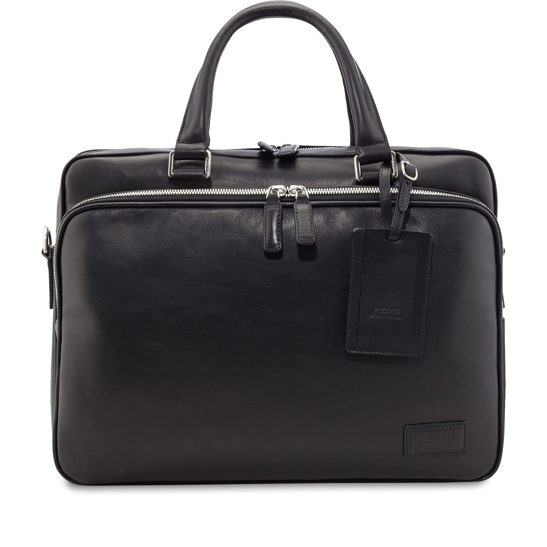 🔥 Deal! Picard Herren Laptoptasche aus Rindsleder OneSize Schwarz