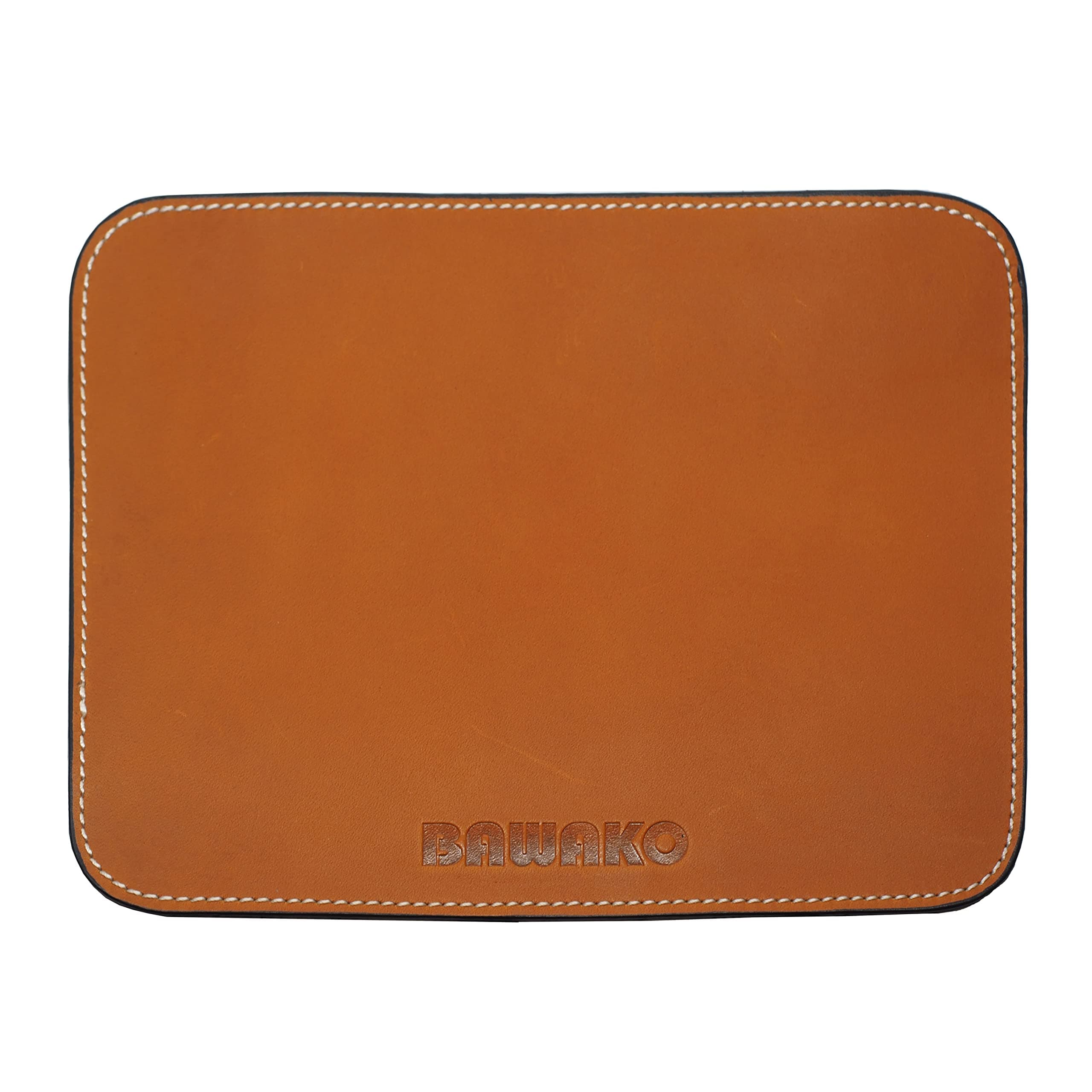 🖱️ BAWAKO Hochwertiges Mauspad aus echtem Leder rutschfeste Mousepad 21×16 cm
