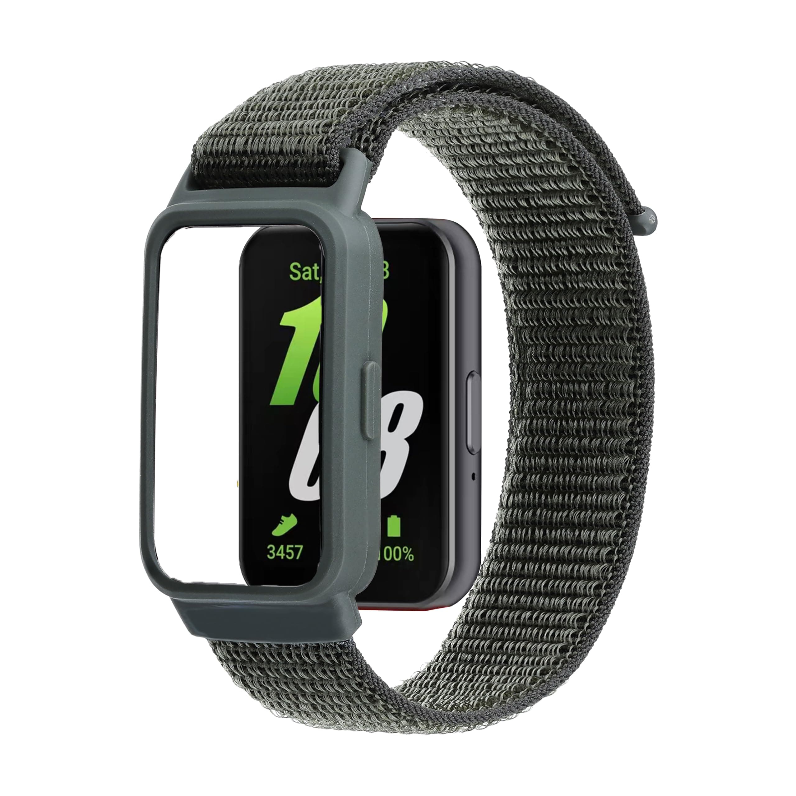 🌟 Keecuty Armband für Samsung Galaxy Fit 3 - Sport Ersatzarmband in Armeegrün 🌈