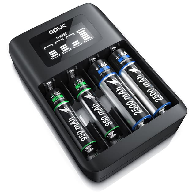 CSL - Universal Batterie Ladegerät 🌟 Wiederaufladbar Akku Ladestation