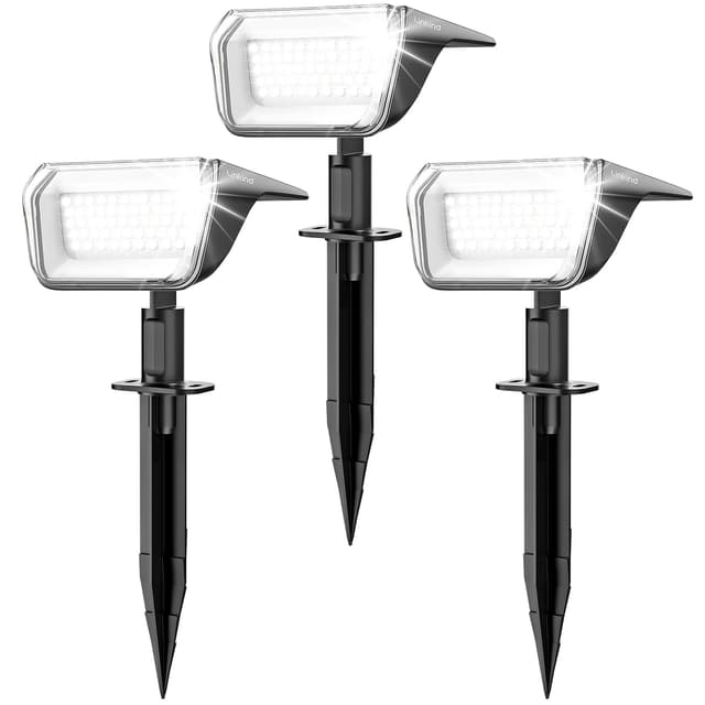 🌞 Linkind 60 Led Solarstrahler für außen Garten 800Lm, 6500K Tageslicht Gartenlampe 🌳