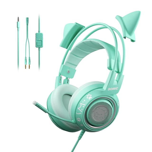 Somic G951S Grünes Gaming-Headset mit Mikrofon für PS4, PS5, Xbox One, PC 🎧🕹️