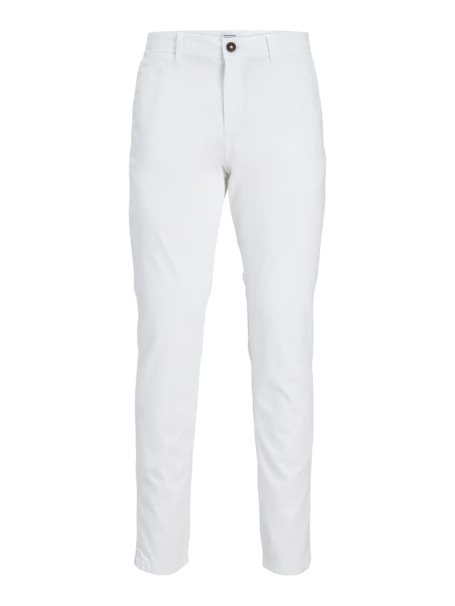 👖 JACK & JONES Male Chino Hose Slim Fit Chino Hose 31W / 34L Weiß - Nur 27.1€!