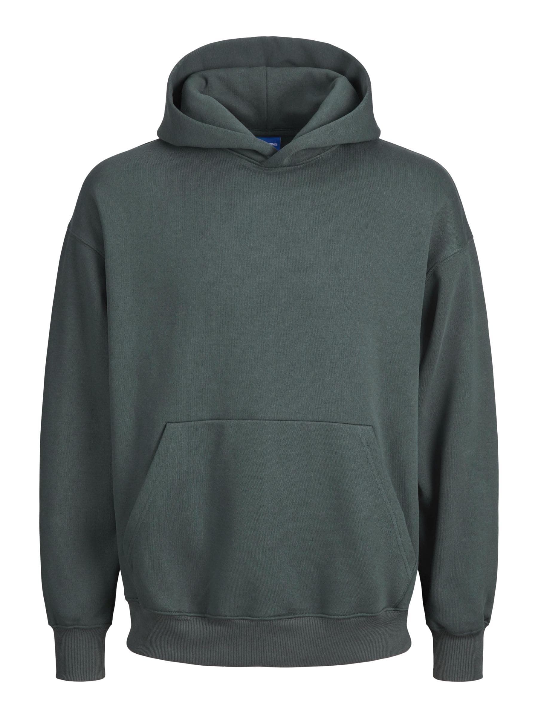 JACK & JONES Male Kapuzenpullover 🌲 Einfarbig Kapuzenpullover S Forest River