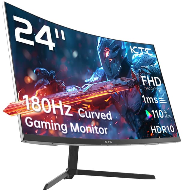 Angebot: KTC 24 Zoll Gaming Monitor Curved 1500R, FHD 180Hz