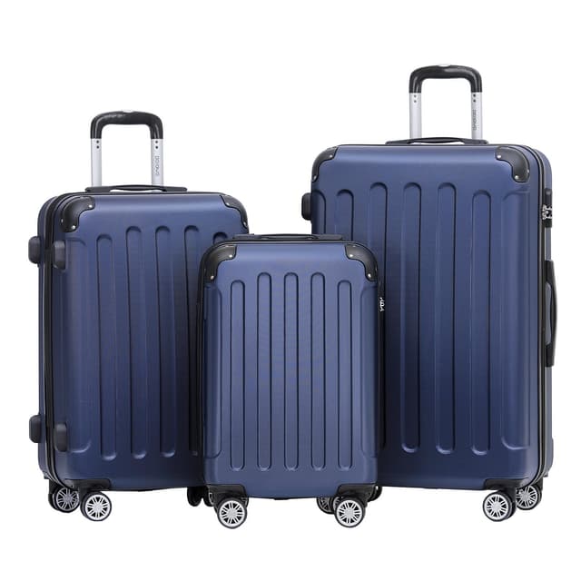 🧳🌟 BEIBYE 2045 Zwillingsrollen 3tlg. Reisekoffer Koffer Kofferset Trolleys Hartschale - 14 Farben
