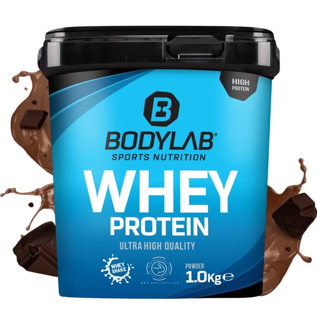 Bodylab24 Whey Protein Pulver, Double Chocolate, 1kg Doppel Schokolade 1 kg (1er Pack)