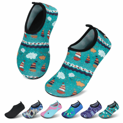 👧🧒 SAGUARO Kinder Badeschuhe Mädchen Schwimmschuhe Junge Schnell Trocken Outdoor Aqua Schuhe Pool Yoga 30/31 EU Buntesgrün