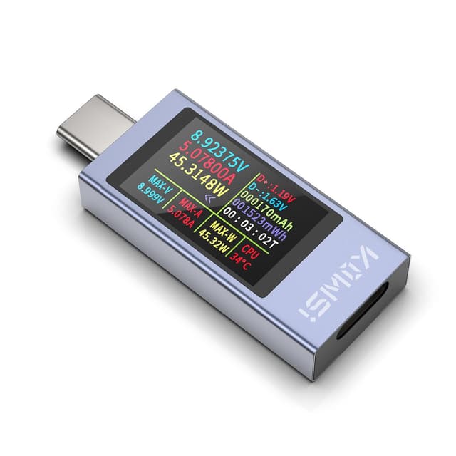 🔋🔌 YOJOCK 360W USB C Tester Messgerät Typ-C Multimeter Digital 🔌🔋