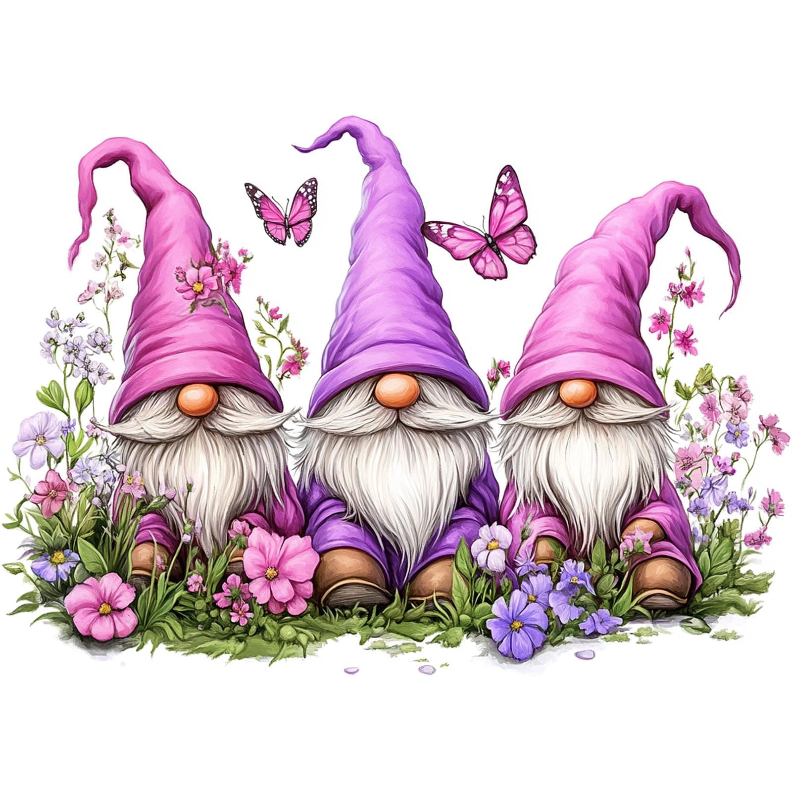 DOMROM Gnome Diamond Painting 🌸🦋 30x40cm
