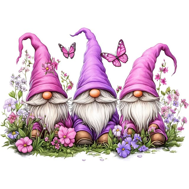 DOMROM Gnome Diamond Painting 🌸🦋 30x40cm