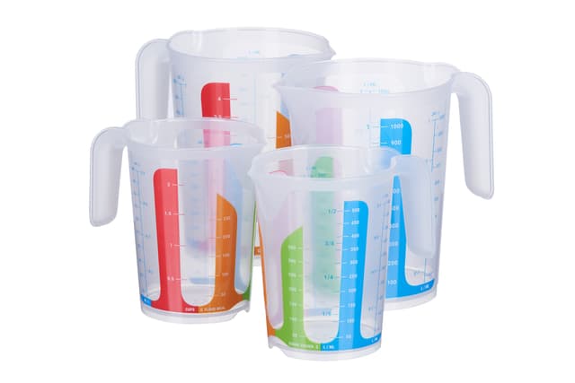 MiraHome 4er Set bunte Messbecher 🌈