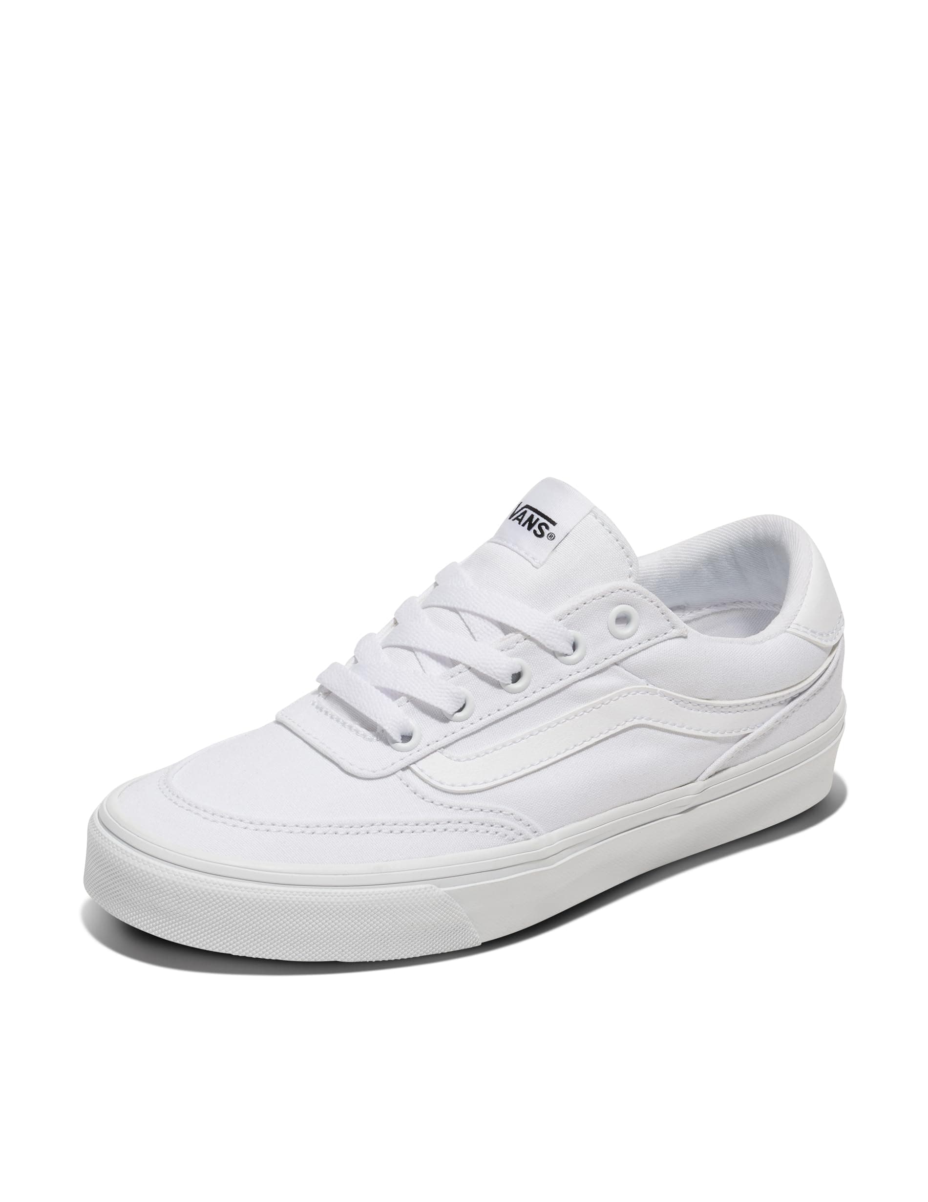👟 Super Angebot: Vans Herren Turnschuhe Aus Canvas „Brooklyn“, White/White 40 EU Canvas Weiß Weiß