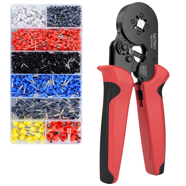 🔧🔥 NATNAV Crimpzange Aderendhülsen Set 0,25-10 mm² mit 1300 Stück 🛠️