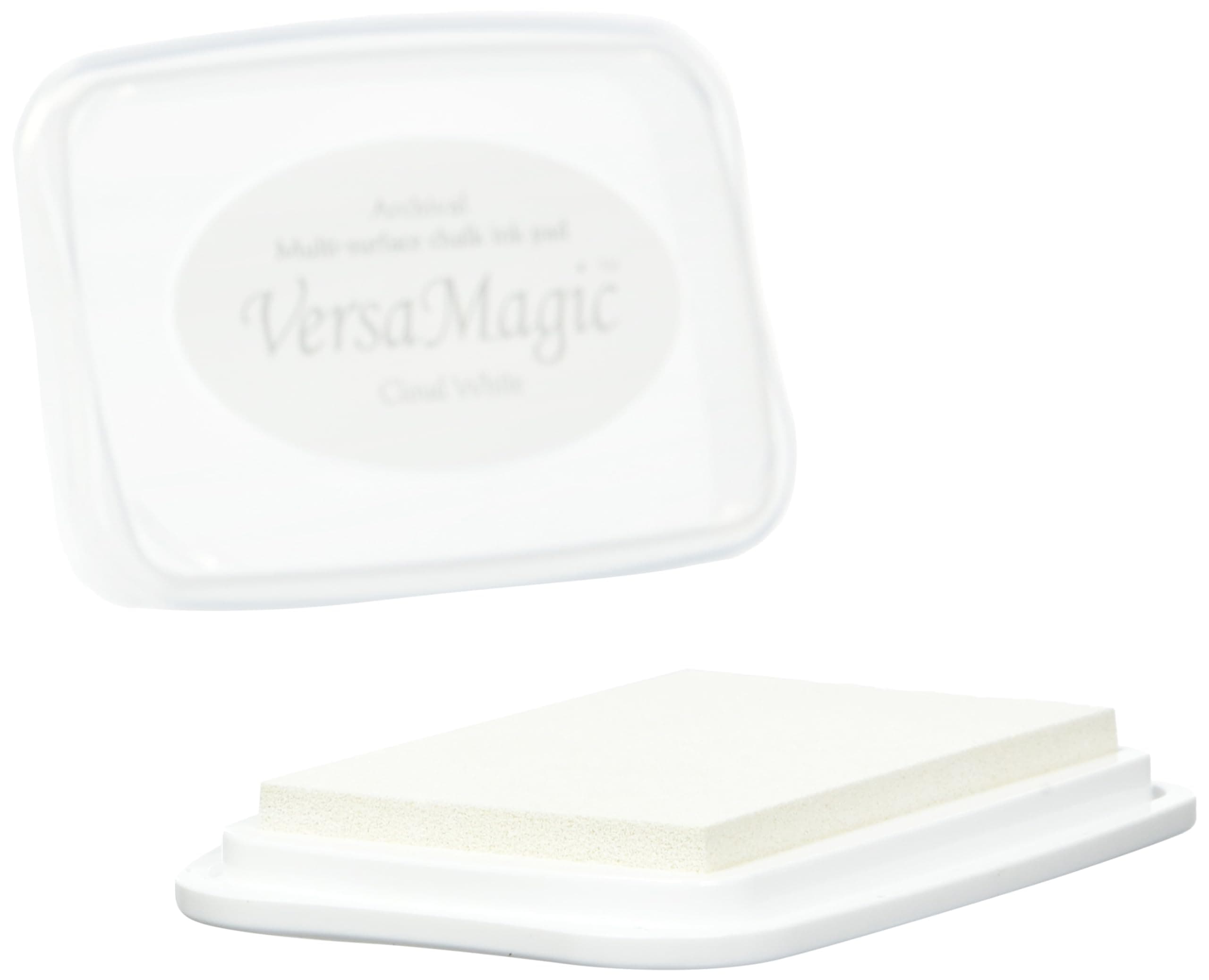 🎨 Rayher 29117102 Versa Magic Chalk Ink - Stempelkissen, Größe L, weiß