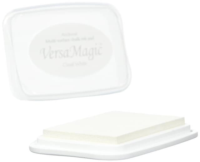 🎨 Rayher 29117102 Versa Magic Chalk Ink - Stempelkissen, Größe L, weiß