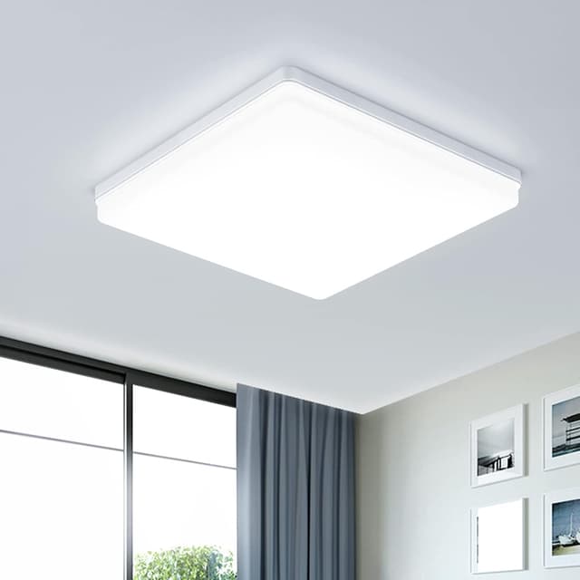 EASY EAGLE LED Deckenleuchte 48W, 4800LM, 6500K Led Lampen Deckenlampe 🌟