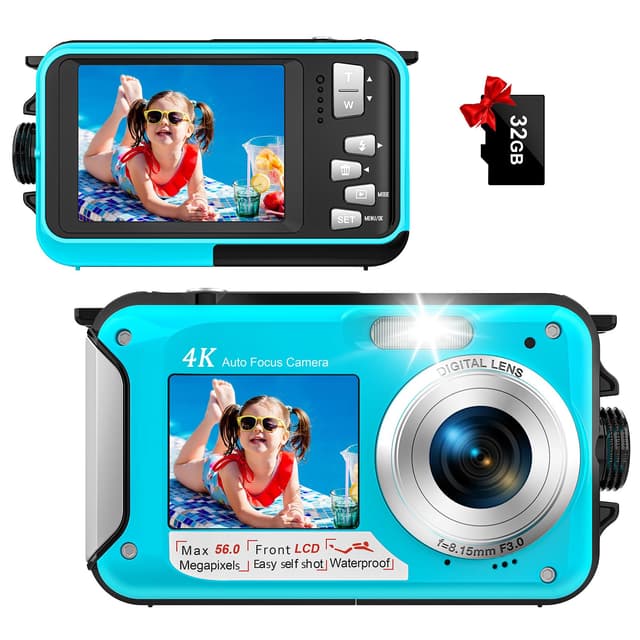 YISENC 4K Unterwasserkamera - 64MP Autofokus 33FT Digitalkamera 📷🌊