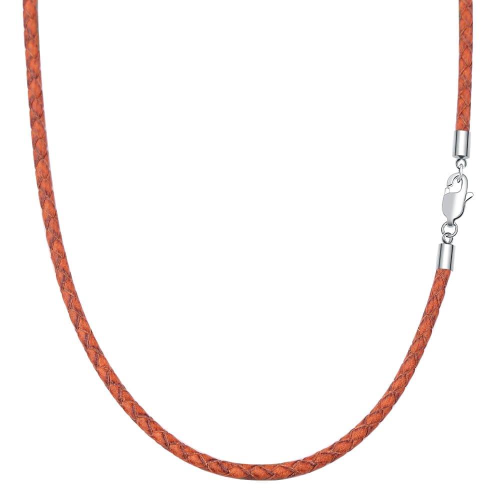 🌟 Viwind Lederkette Geflochten Vintage Leder Halskette 🌟