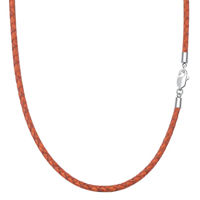 🌟 Viwind Lederkette Geflochten Vintage Leder Halskette 🌟