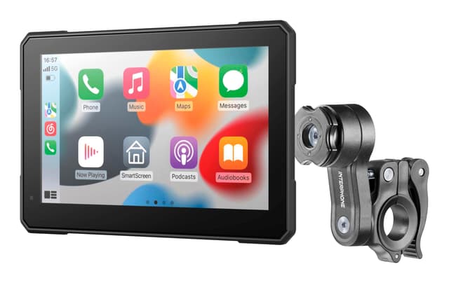 🏍️ INTERPHONE - SYNC70E Display 7 Pollici Moto Carplay - Android 📱🔒