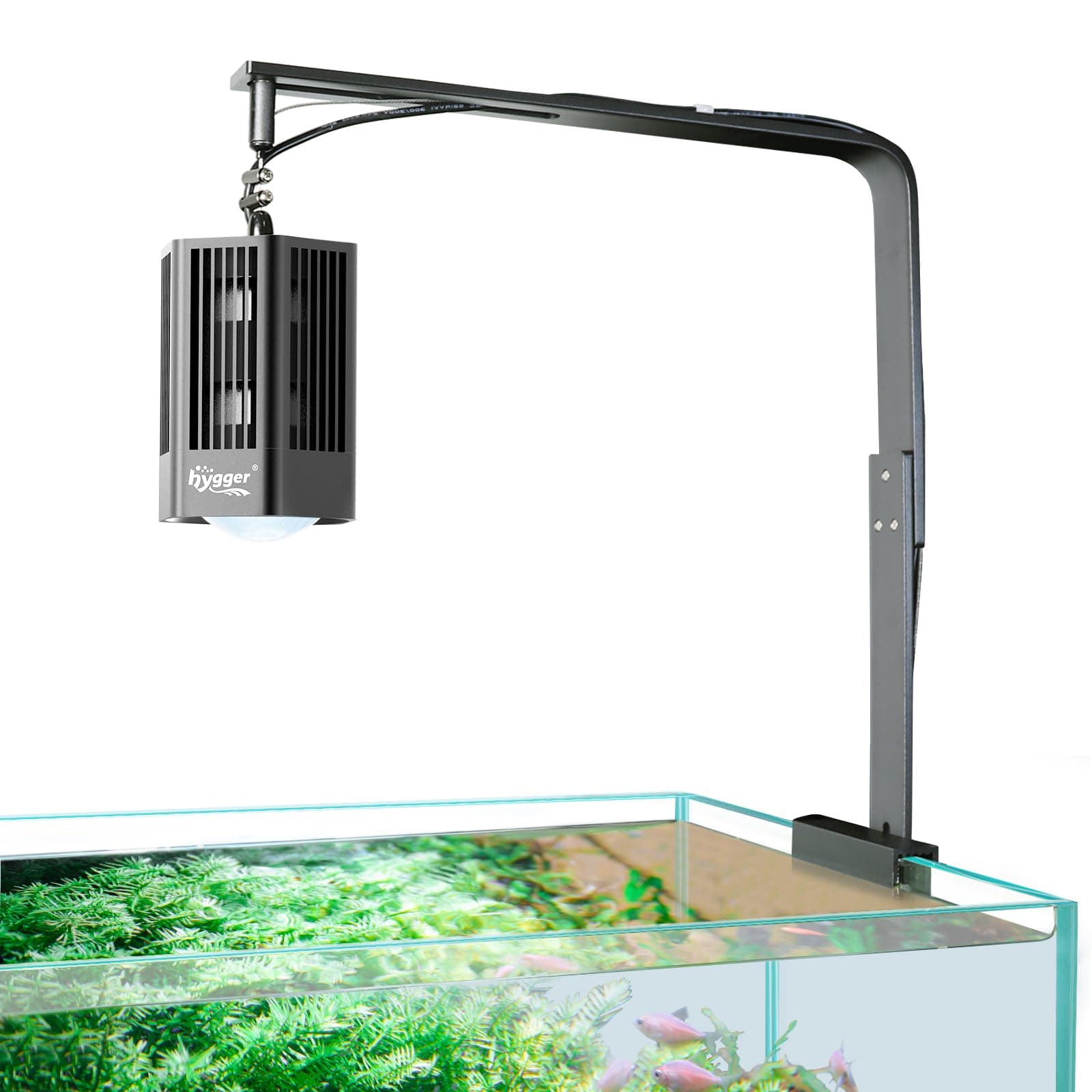 Hygger Clip on Planted Aquarium Led Light, 60W Full Spectrum RGB Led Grow Light Aquarium