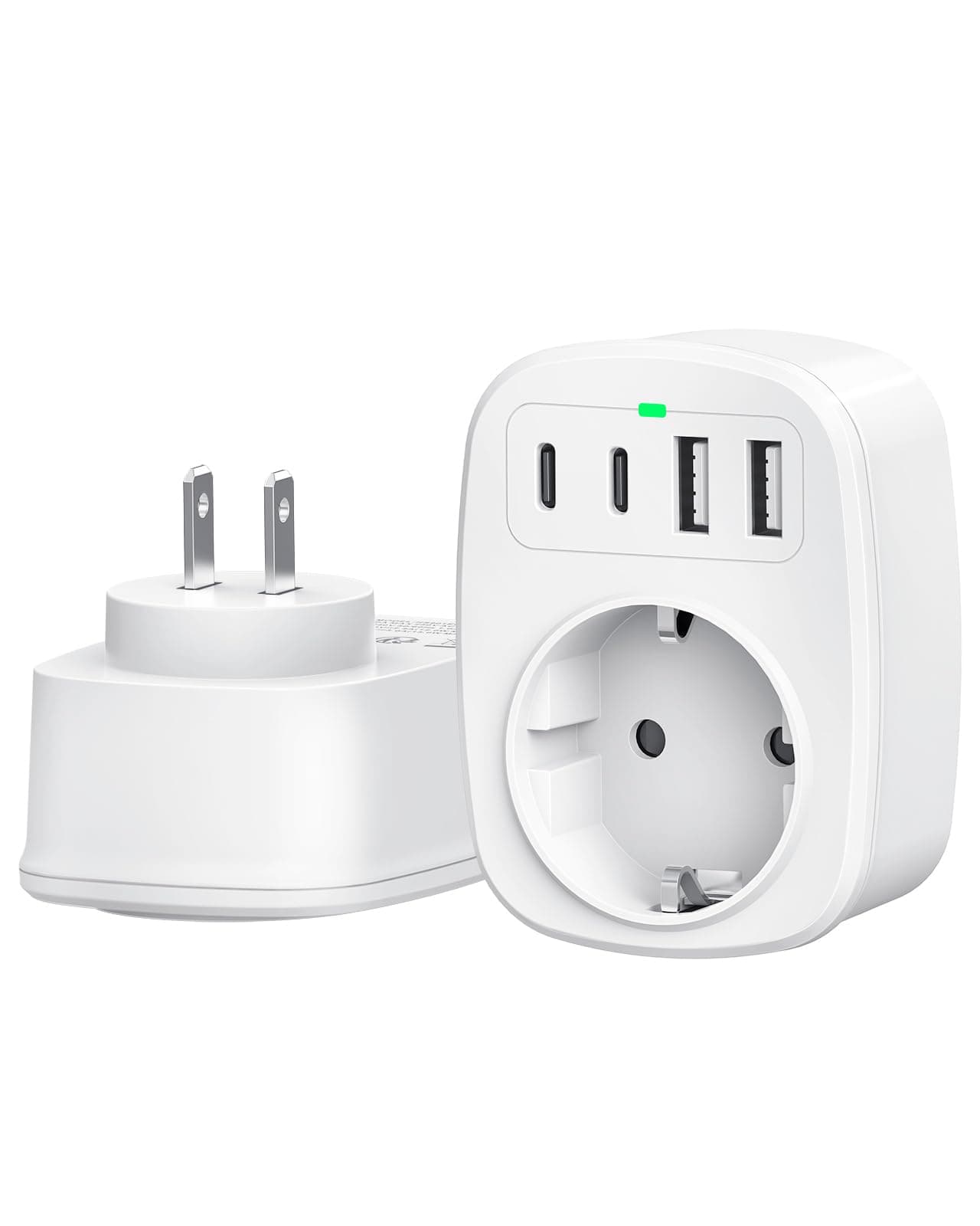 Adapter Japan Deutschland Stecker mit USB-Anschlüssen