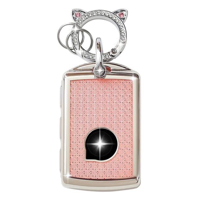🚗 ZVRSUA Autoschlüssel Schutzhülle für Volvo - Rosa 💖