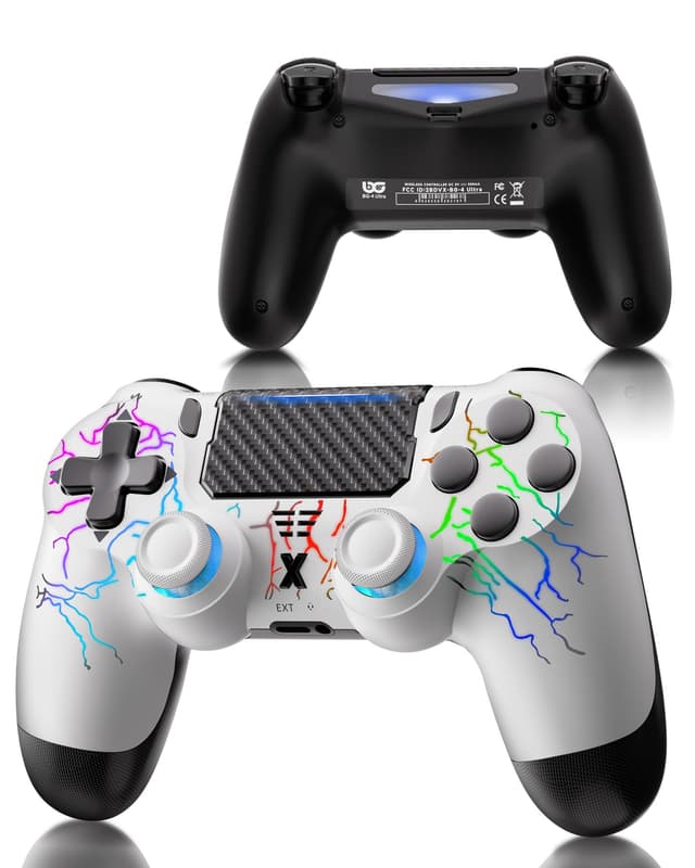 🎮 RUIZHI LED Controller für PS4 - Wireless Controller für Playstation 4 🌈