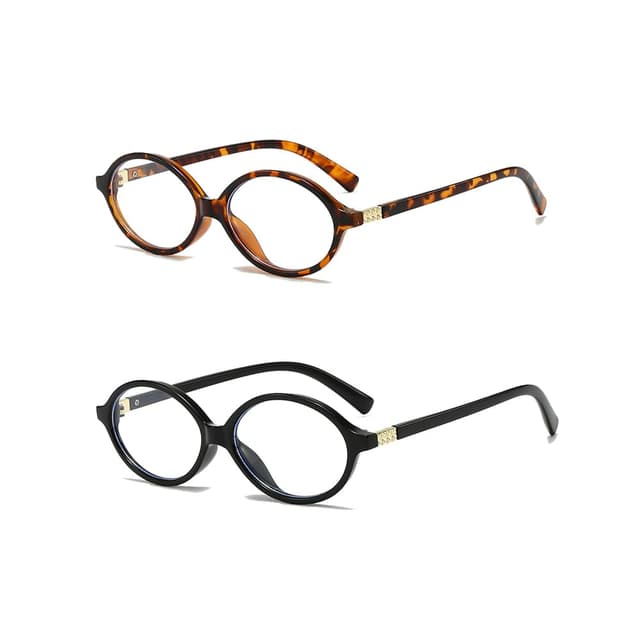 YAMEIZE Kleine Ovale Blaulicht Brille Damen - Herren Retro Blaufilter Brille 🕶️🎮🐆