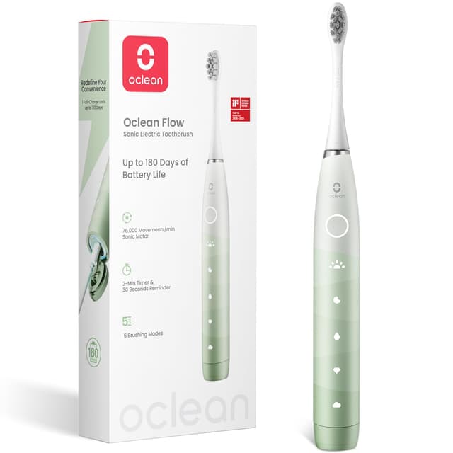 Oclean Elektrische Zahnbürste Flow - Sonic Electric Toothbrush für Reisen 🦷💚