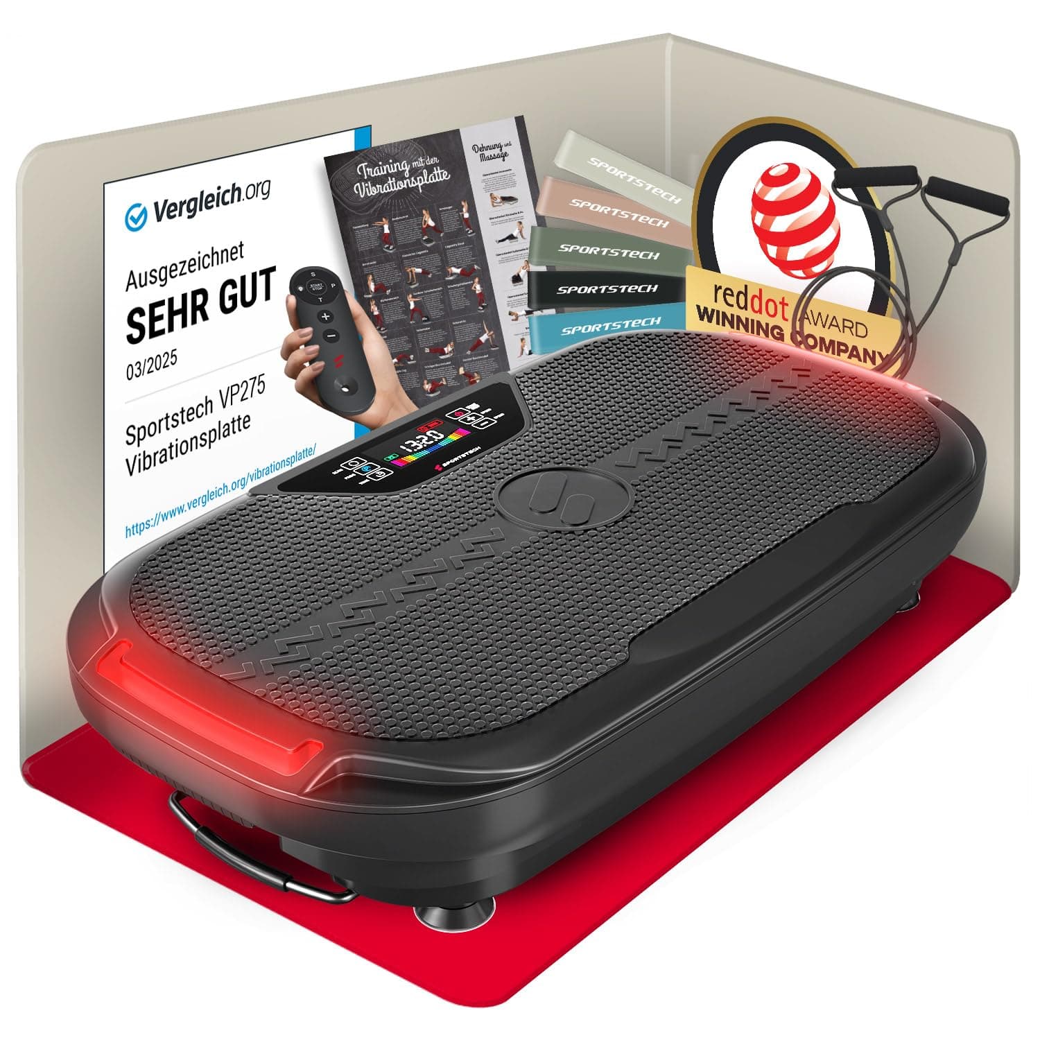 Sportstech VP250 und VP275 Vibrationsplatte für Zuhause 🏋️‍♂️