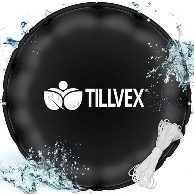 tillvex® Poolkissen Winter XXL | Luftkissen inkl. Reparaturkit | Pool Abdeckung Kissen Doppelnaht