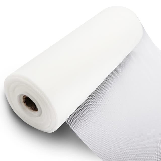 🎉 Angebot! Tüll Stoff Rolle, 30cm x 91,5m - Weiß - Hochwertiges Polyester - Basteln für Hochzeiten & Geburtstage
