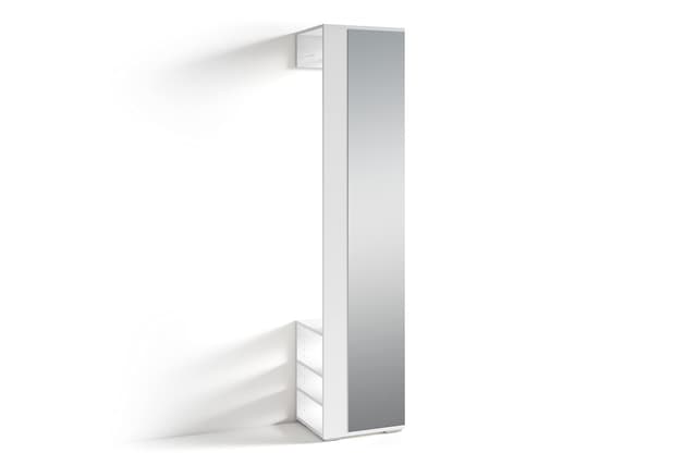 🌟 byLIVING Flurgarderobe Ben/Garderobe matt weiß mit Spiegel/Spiegelschrank 🌟
