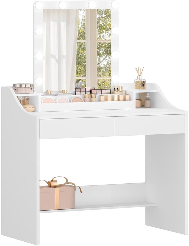 Moderner Hzuaneri Schminktisch mit LED-Beleuchtung 🌟 90cm