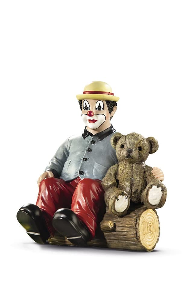 🎁 Gildeclown Deko Figur 2 bärenstarke Freunde - Handbemalt - Höhe 11,5 cm 🤡