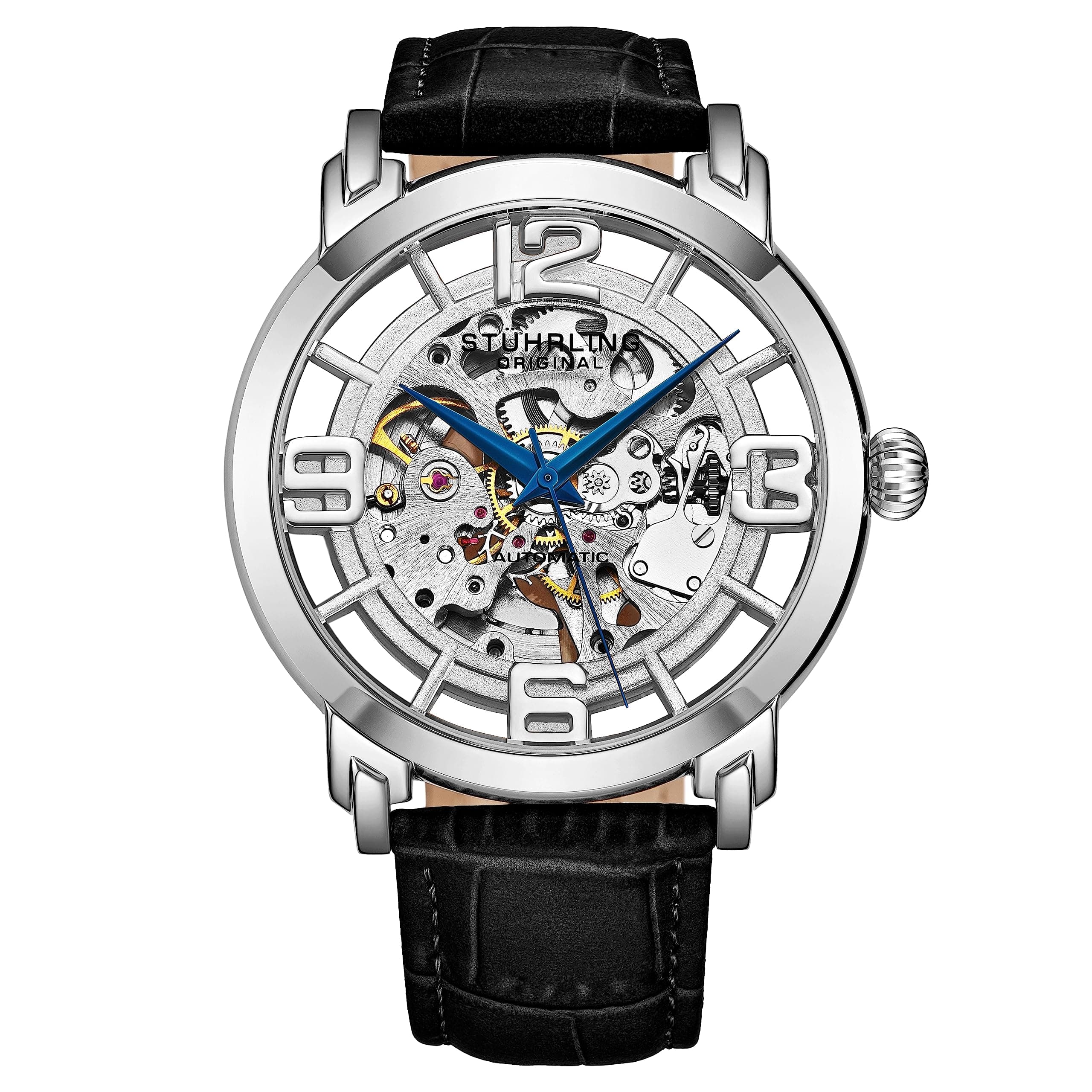 Angebot: Stuhrling Original Skelett-Automatikuhr - Mechanische Winchester 44 Elite-Herrenuhr ⌚️🔥