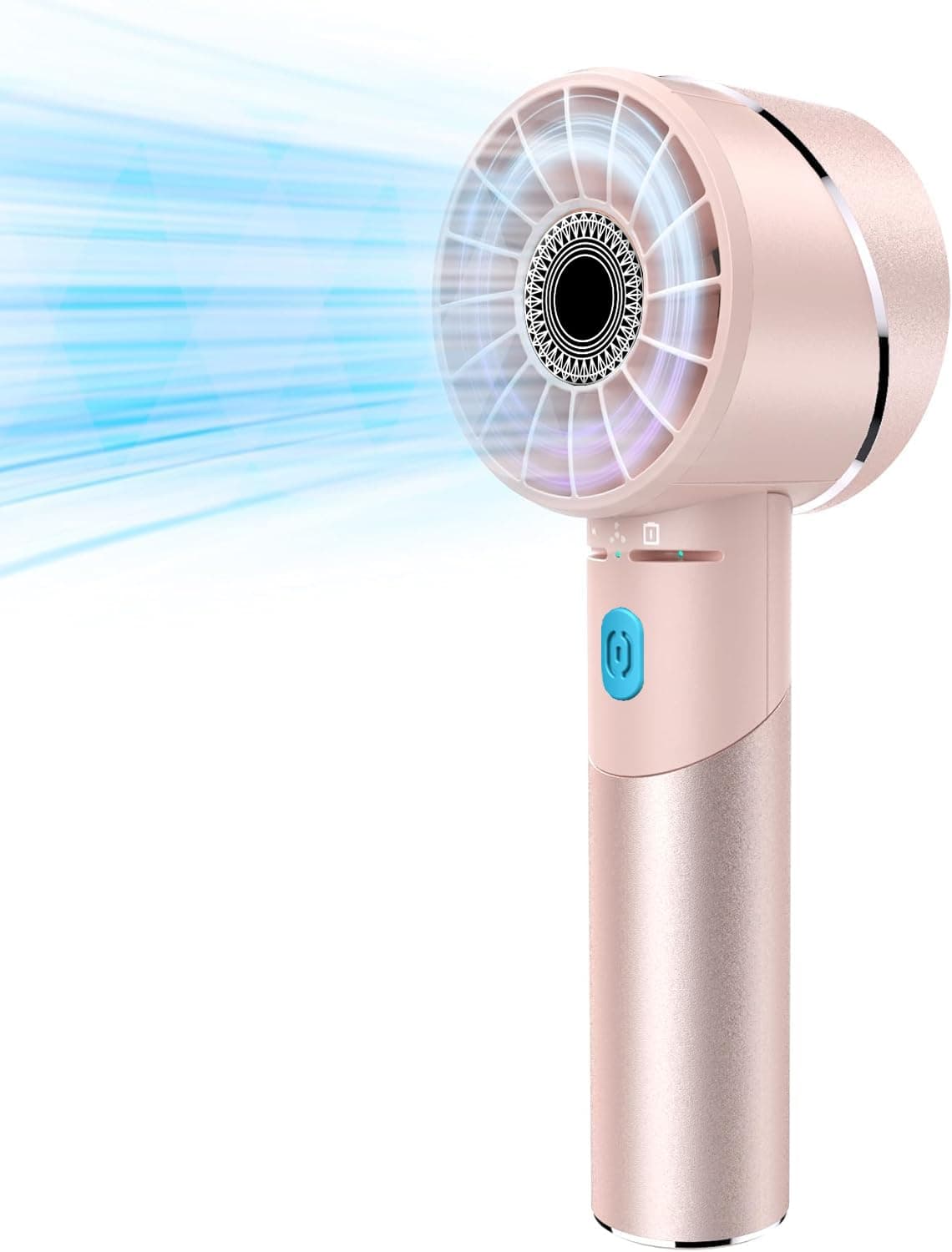 COZOME Handventilator Akku Aufladbar, Mini Ventilator mit 7000 rpm & USB-C Batterie 🔋