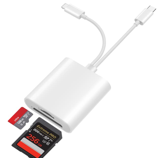 SD-Kartenleser für iPhone/iPad & Android - USB-C & Lightning Dual-Kabel Design 📸📱