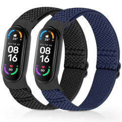 Enkic Elastisch Armband für Xiaomi Mi Band 7/Mi Band 6/Mi Band 5/Mi Band 4/Mi Band 3/Amazfit Band 5